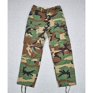 Military Pants Small Short Woodland BDU Camo Combat Pants Trousers Ripstop